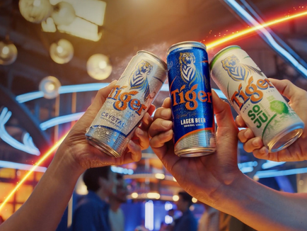 Tiger Beer Reveals a Striking Display Representing a Daring New Era
