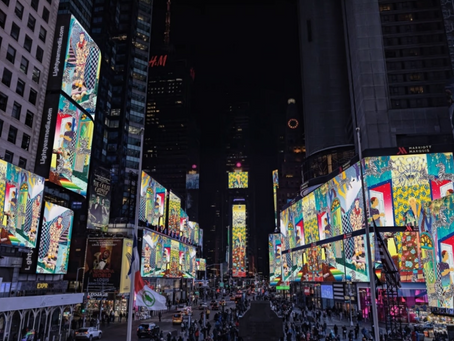 “Morning Again” Transforms Times Square Into a Pulse of Light
