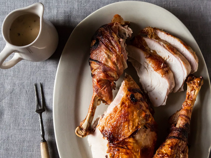 Bacon Bird With Turkey Neck Gravy