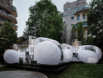 Snøhetta and USM Present Inflatable Design Installation at Milan Venue