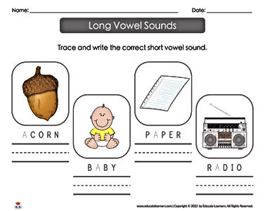 Letter Identification, Vowels, Handwriting