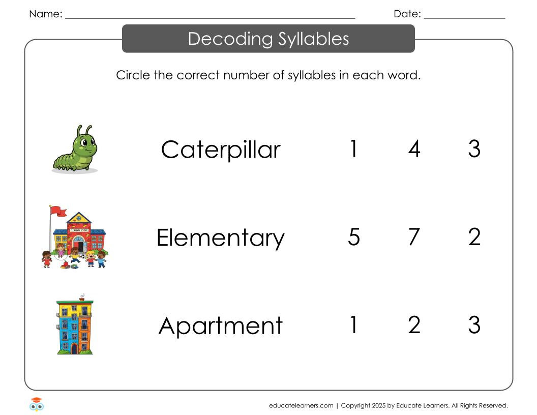 Decoding Multi-Syllable Words EL 443