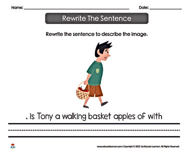 Unscramble, Sentence Structure, Writing