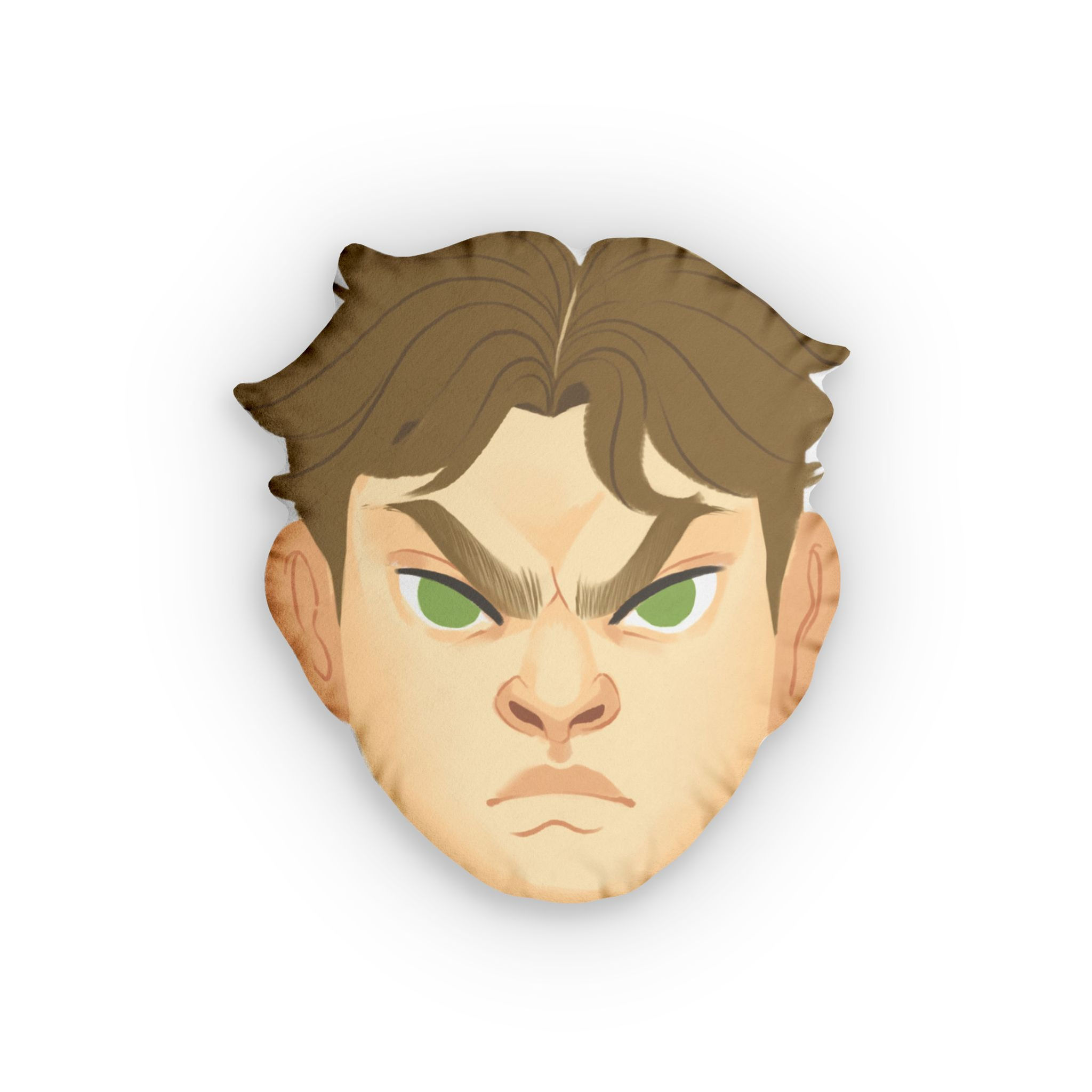 Mad/Angry Face Pillow — Custom Decorative Throw Pillow
