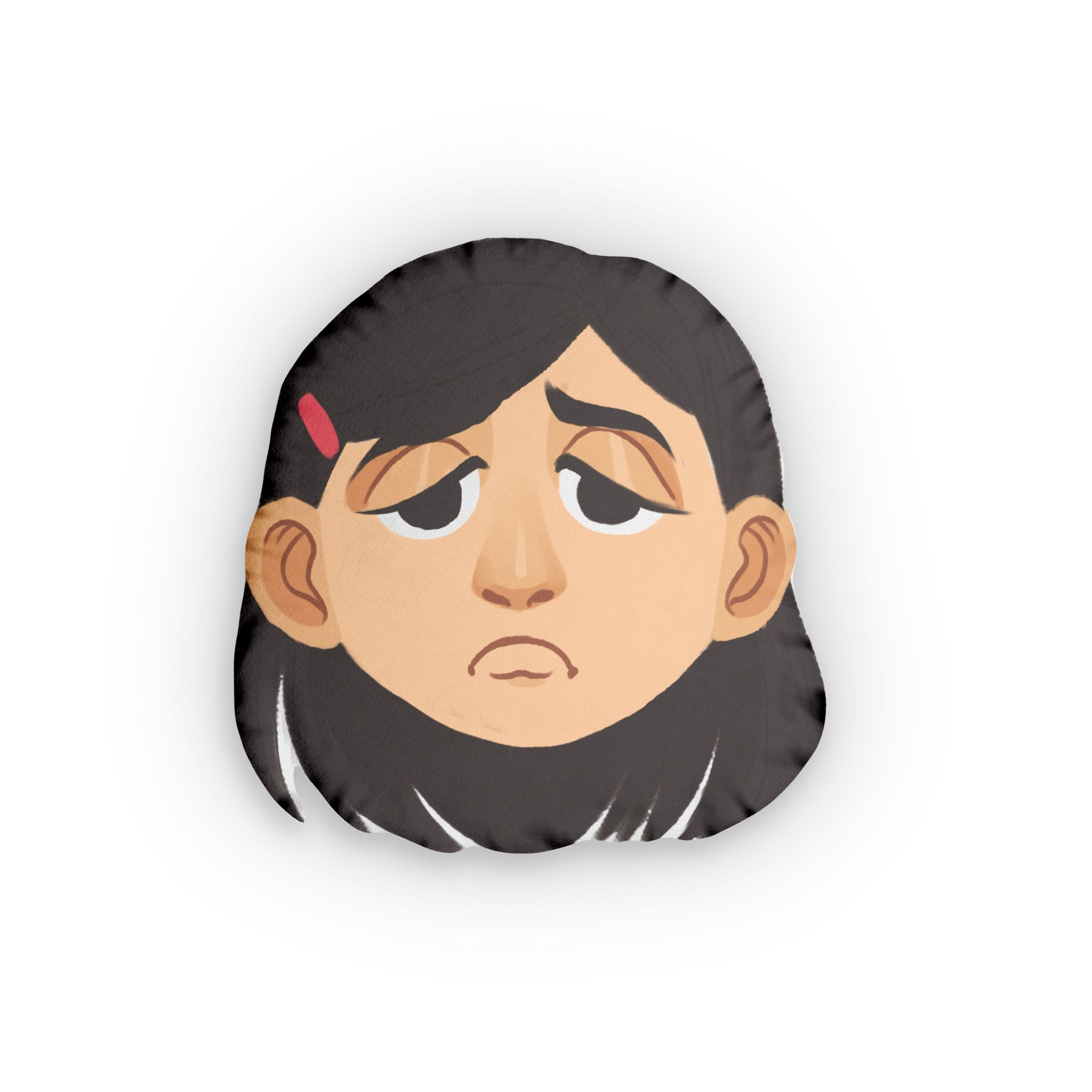 Sad Face Pillow — Cute Custom Decorative Throw Pillow