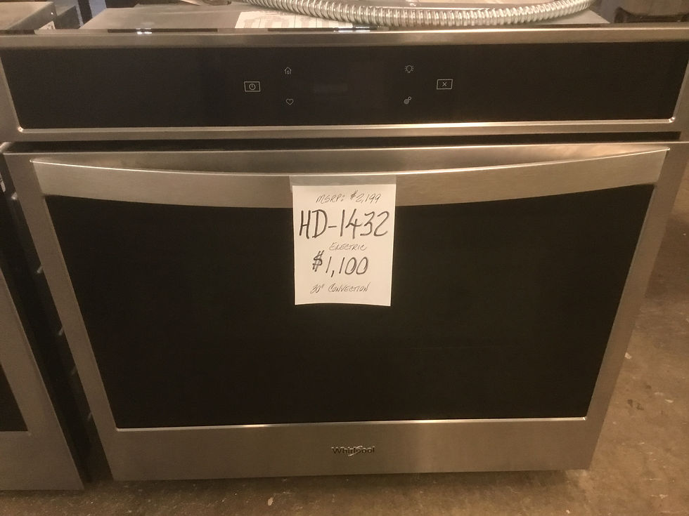 1432.....New Whirlpool 30 Inch Single Electric Smart Wall Oven in Stainless