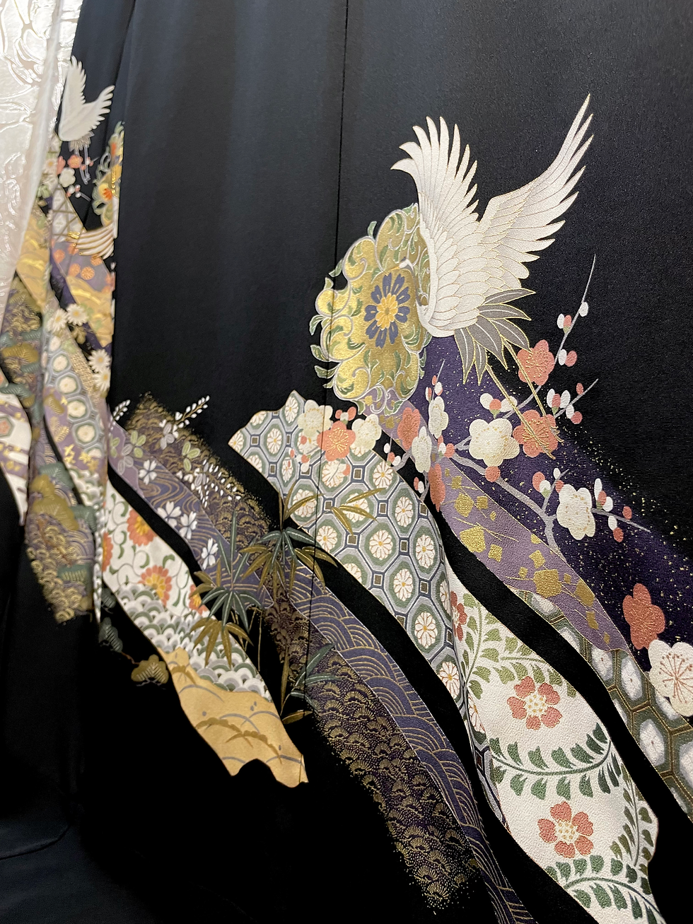 サムネイル： 女形正絹着物/芸者裾引き/仕立上がり品