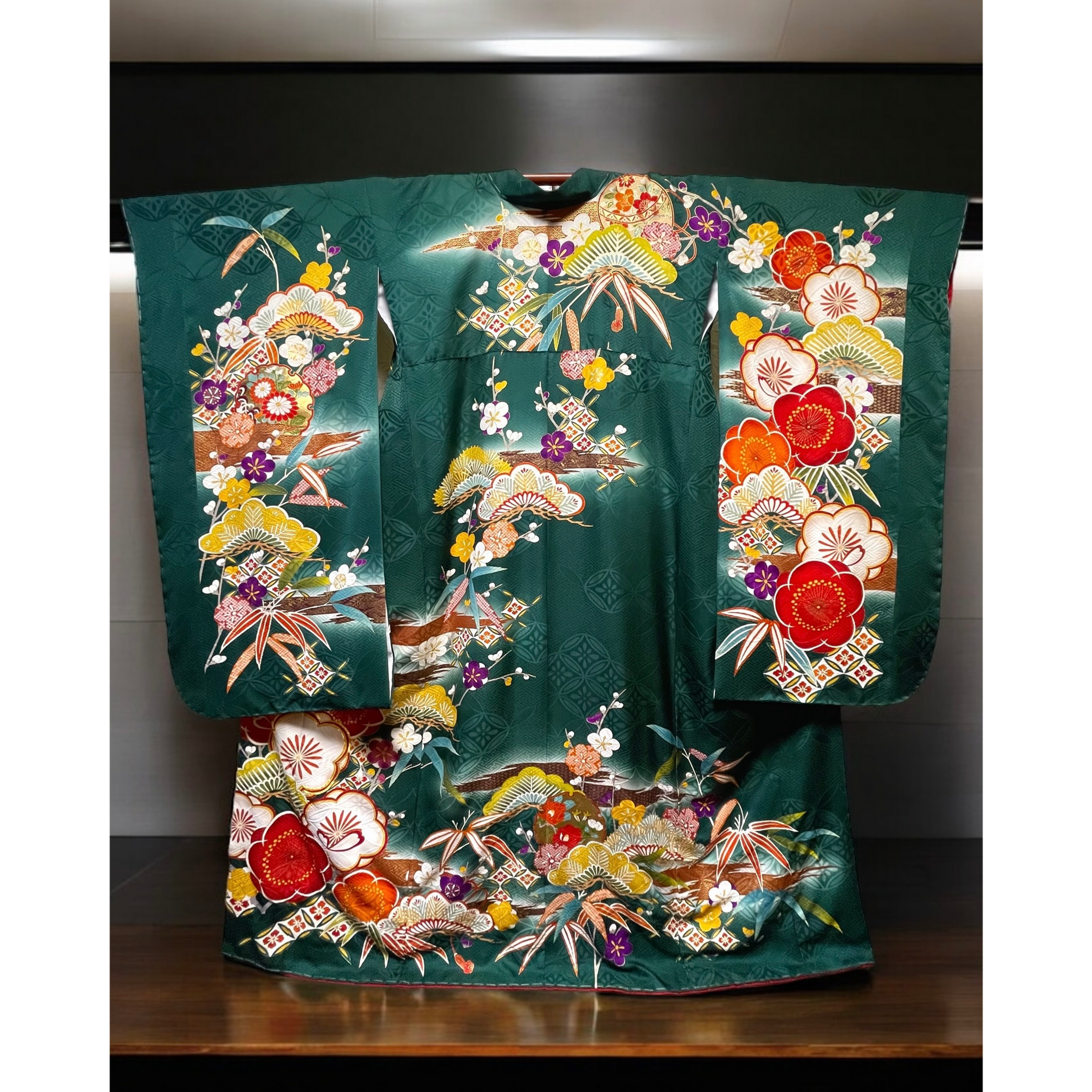 女形正絹着物/振袖着流し/仕立上がり品