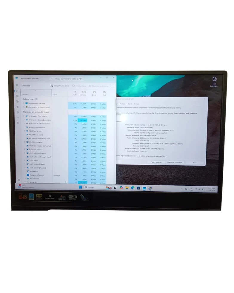 pcypartes | Venta de computadores de segunda bogotá y computadoreASUS ROG ZEPHYRUS M15 I7-1075H 16GB 1 TERA M.2. RTX 2060 6GB