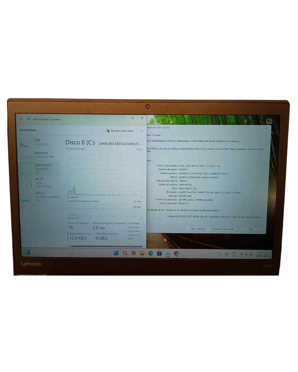 pcypartes | Venta de computadores de segunda bogotá y computadoresLENOVO THINKPAD T460S I7-6600U 8GB 256SSD + DOCKING STATION