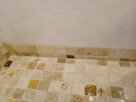 bathroom tiles after clean