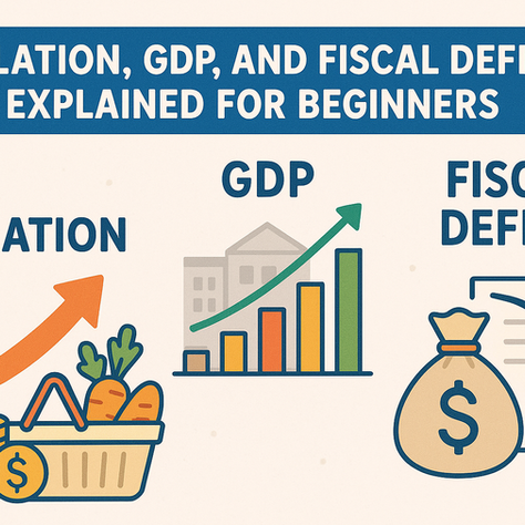 Inflation,GDP,and Fiscal Deficit: Explained for Beginners