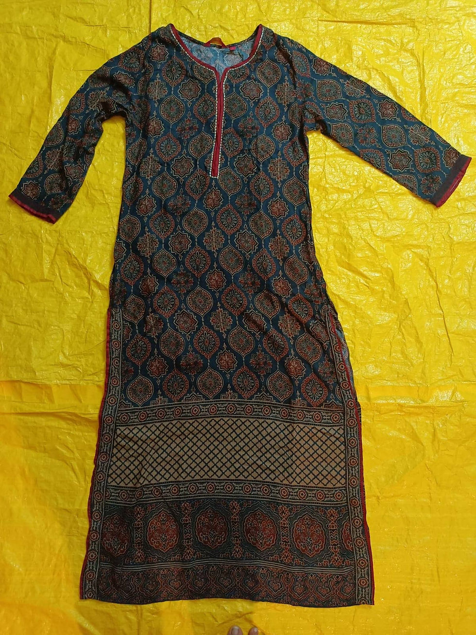 Ajarakh print long kurta