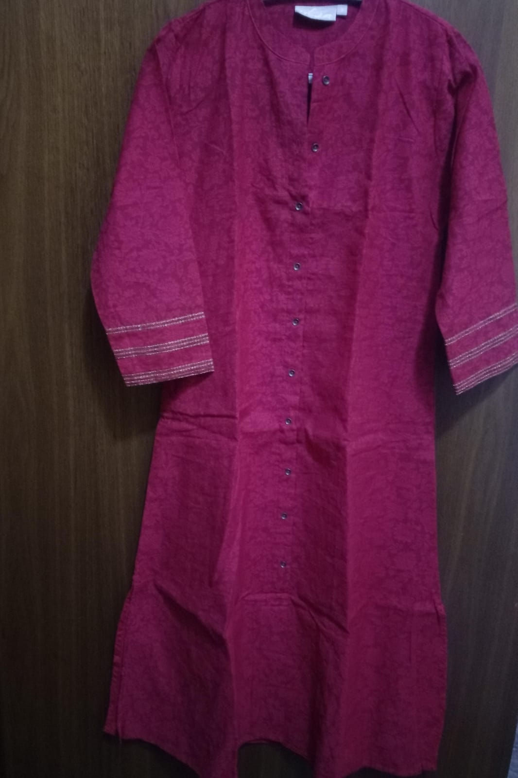 Utsa red cotton kurta
