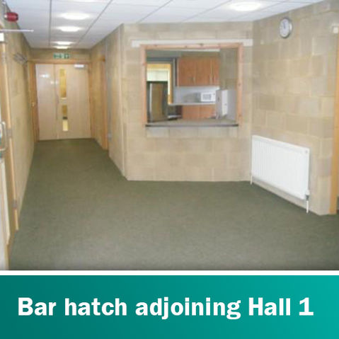 Gallery - bar hatch adjoining hall 1