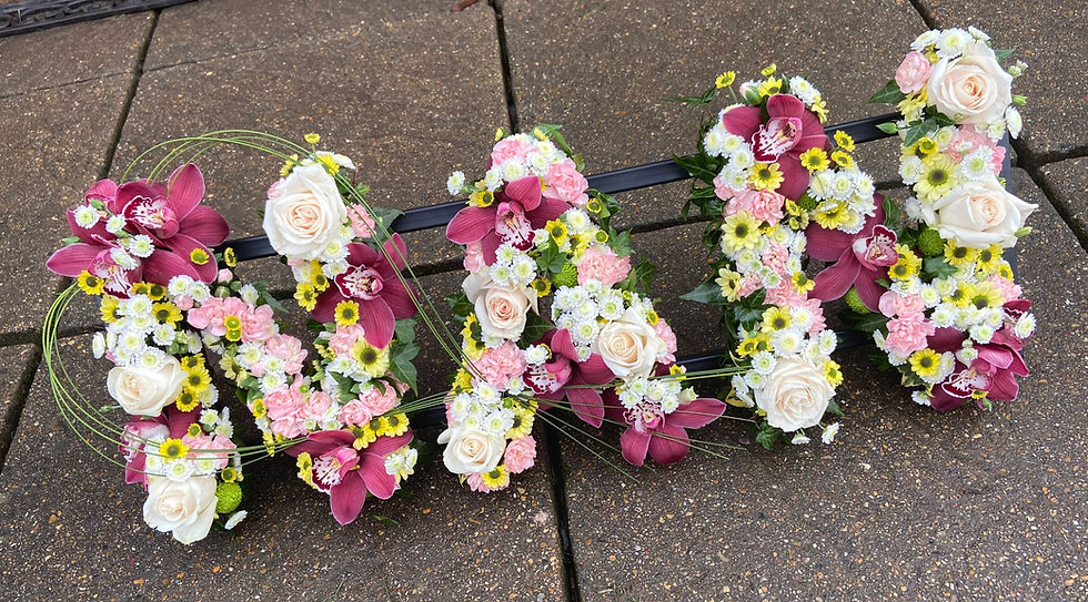 Thumbnail: Mixed Flower Letters