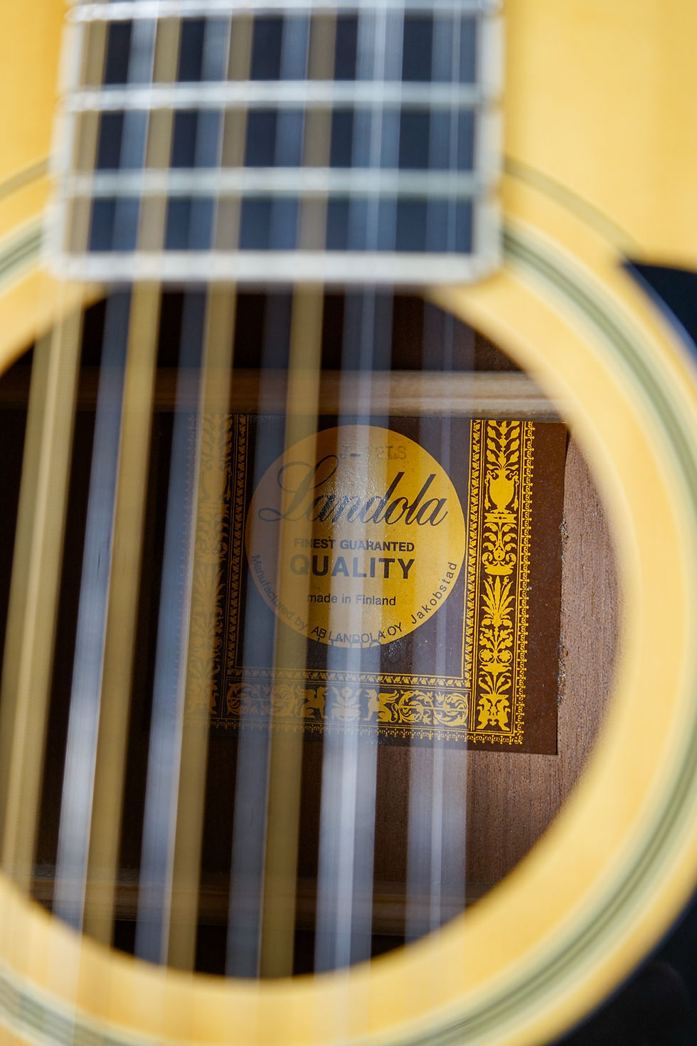 Thumbnail: 1985 Landola Sweden J-12LS 12 String Acoustic Guitar Natural w/ Original Case