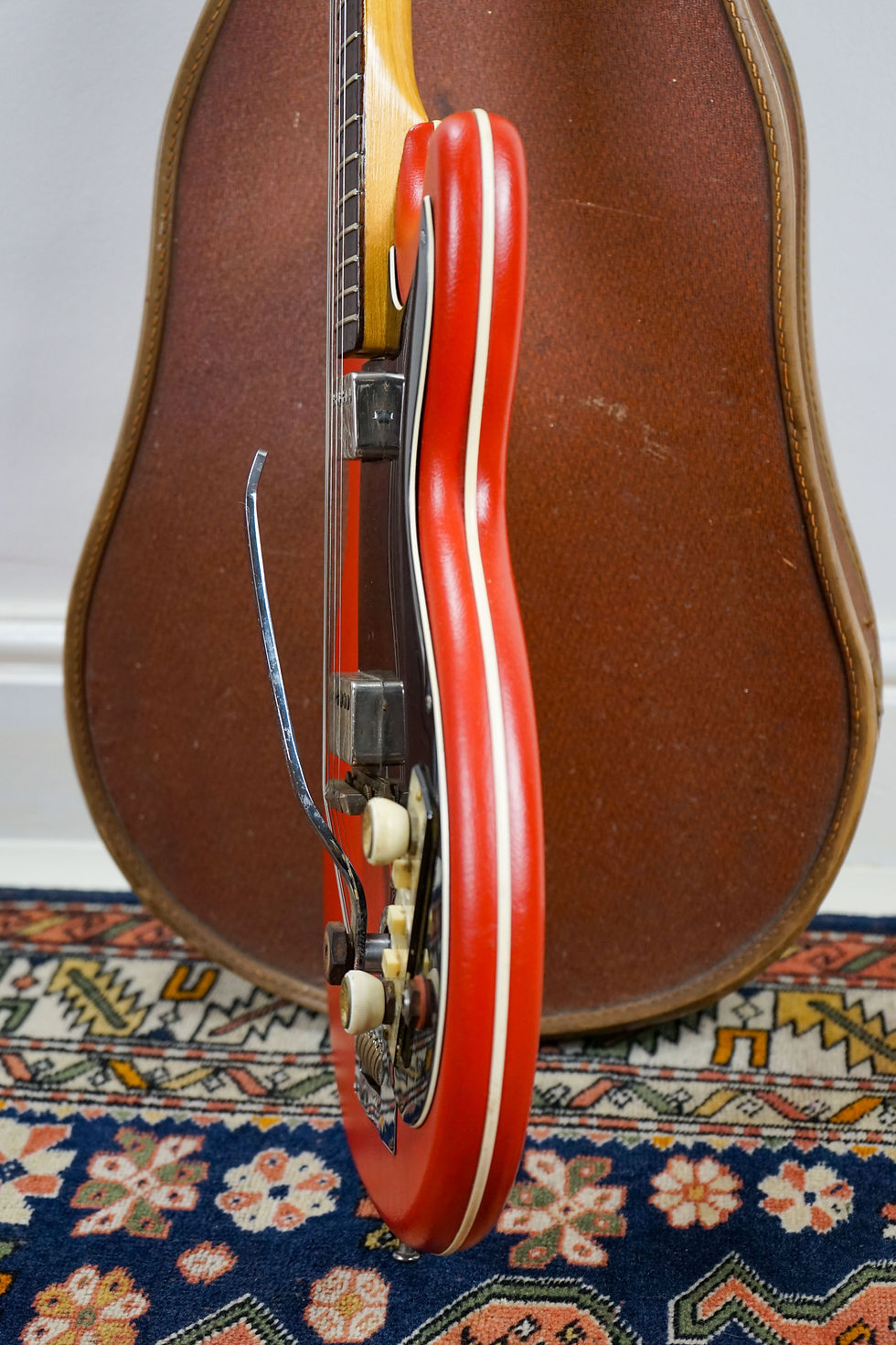Thumbnail: 1962 Hofner Colorama II 164V (Selmer) Red - Made in Germany w/ Original Case