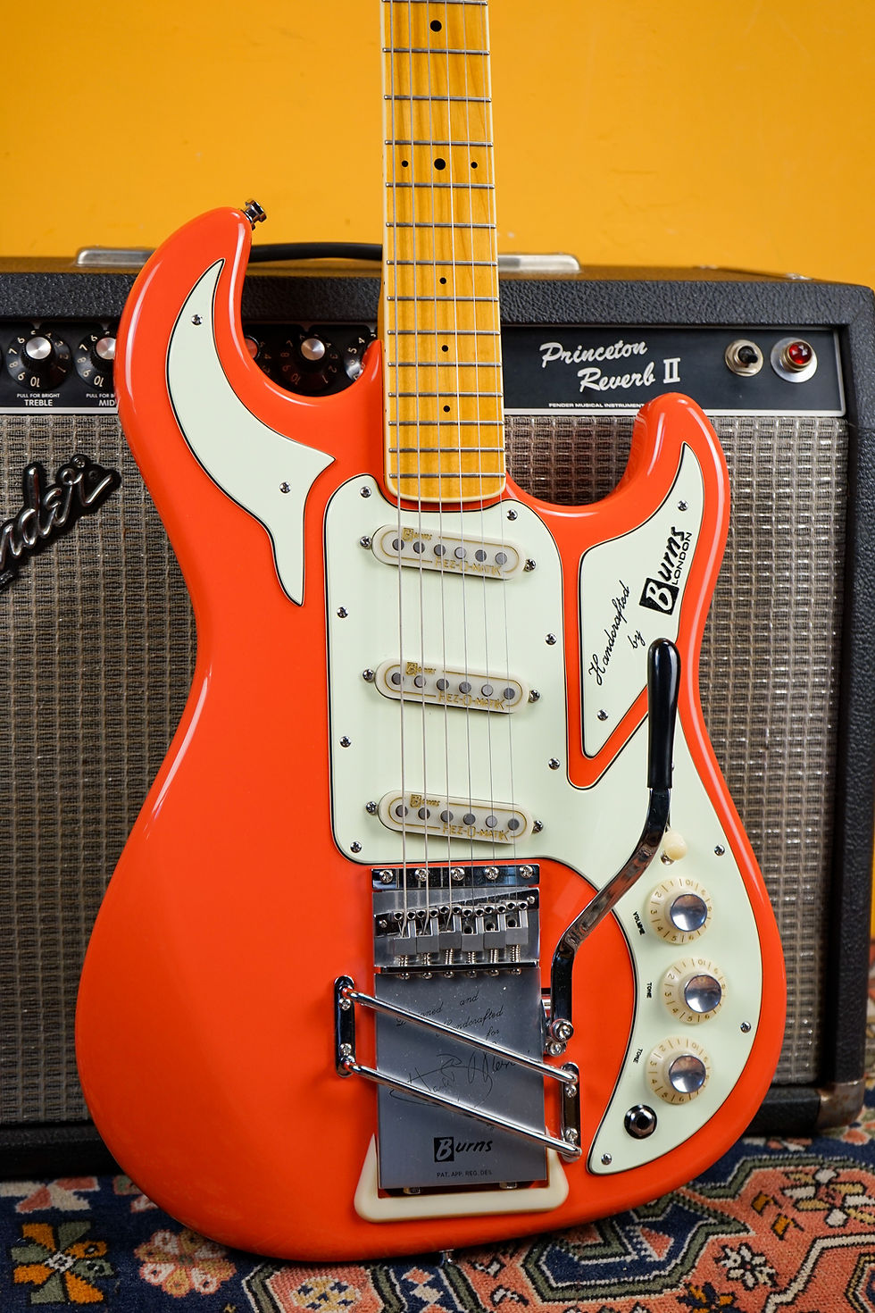 Thumbnail: 2007 Burns 'The Marvin 1964' Hank Marvin Signature Red - Mint w/ OHSC + Tags