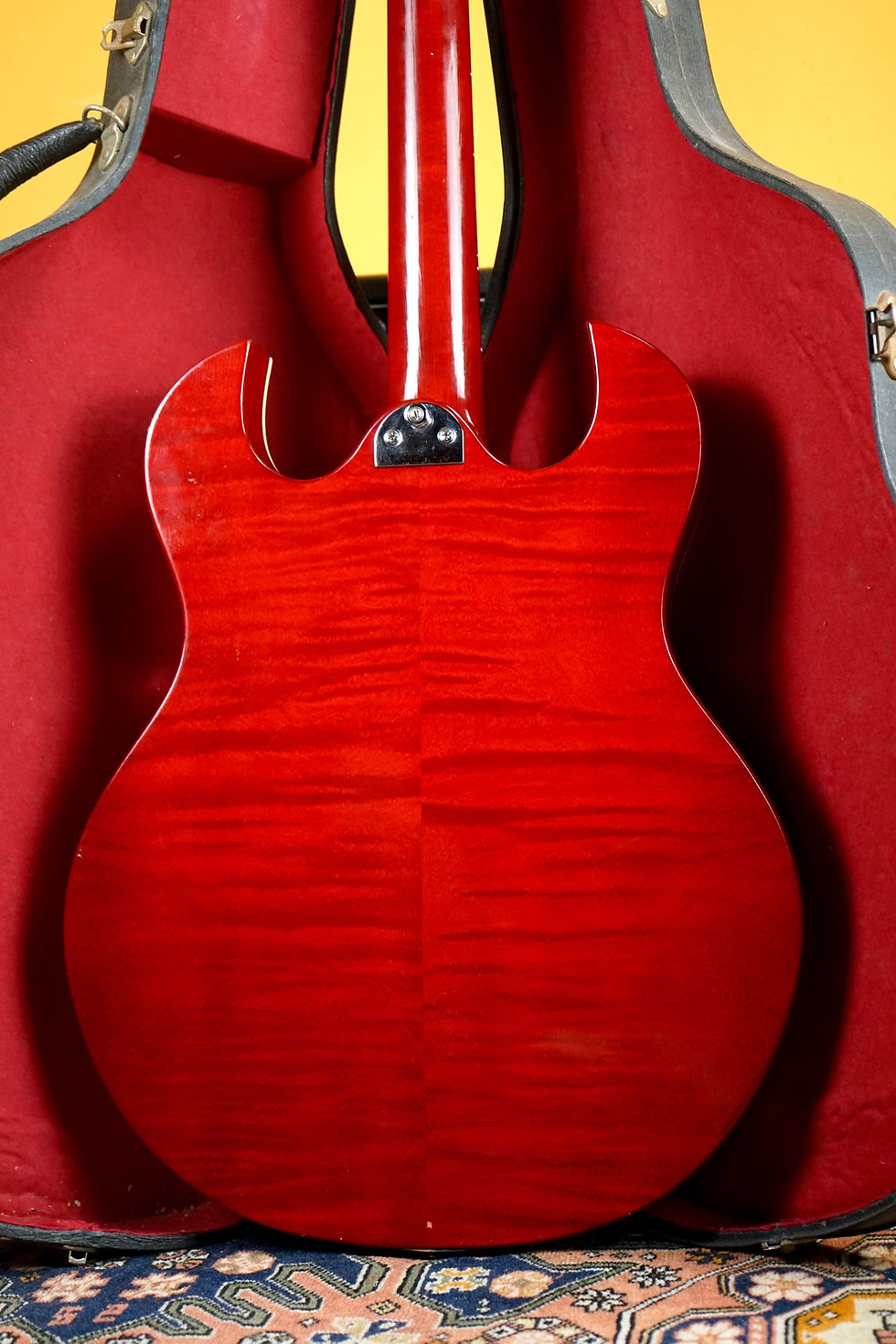 Thumbnail: 1965 Maton (Australia) DC545 Cherry Red Thinline Electric Guitar + Original Case