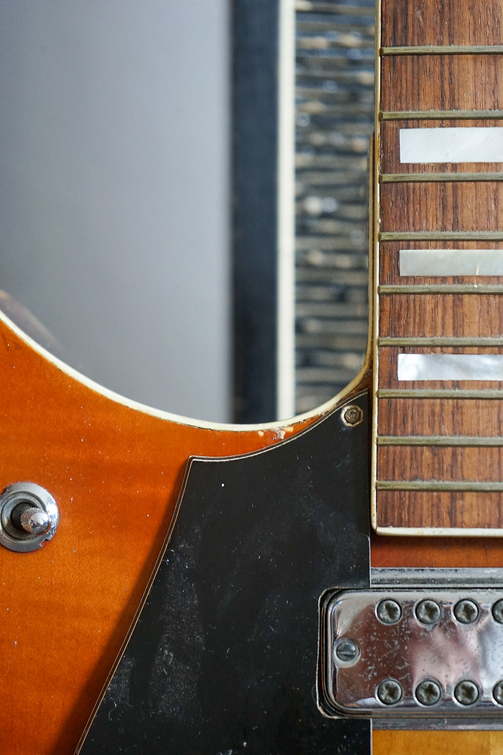 Thumbnail: 1960s Denley (Italy, Eko/Vox) Left Handed Double Cutaway Jazz Guitar (Project)