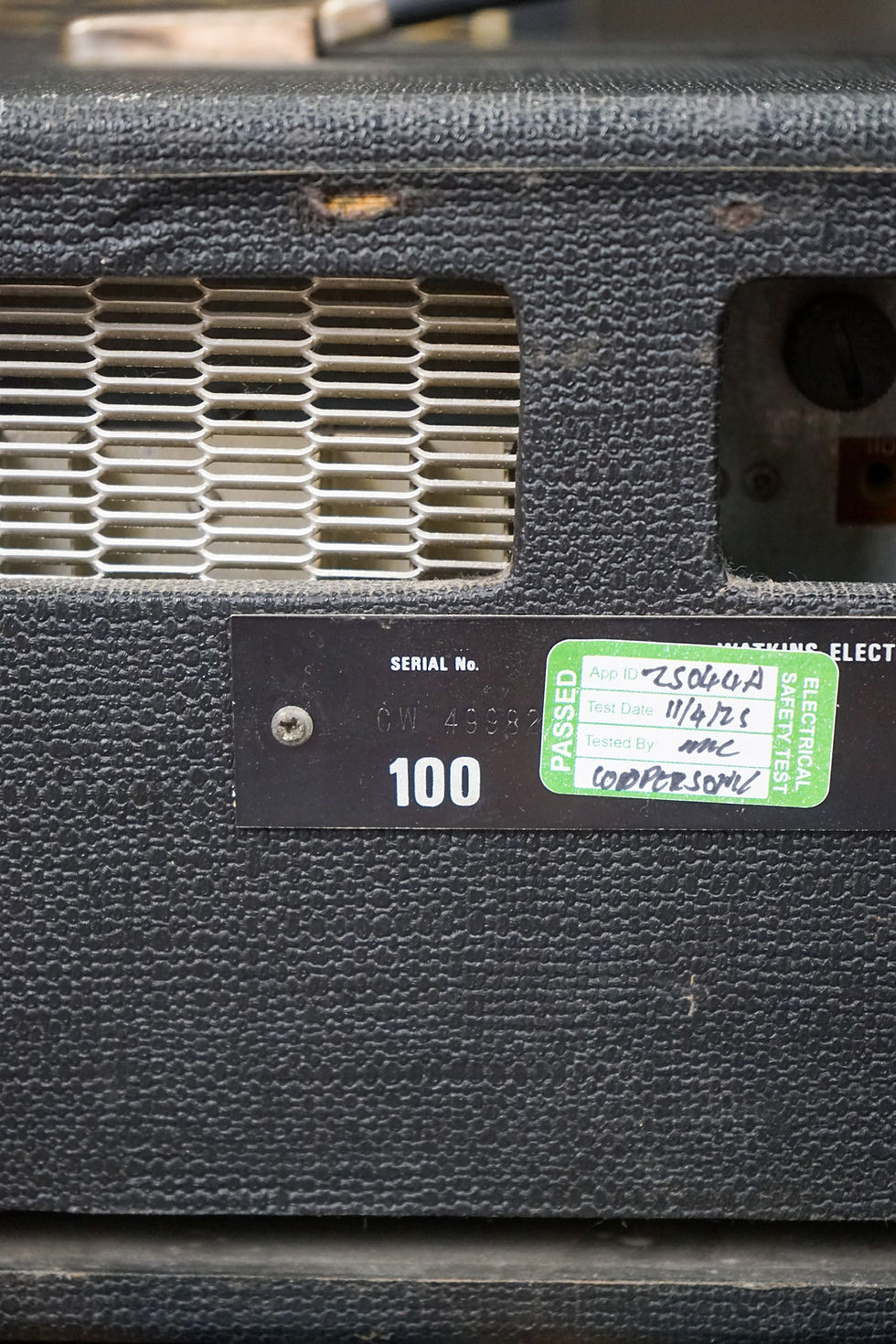 Thumbnail: 1970s WEM England SL-40 Power Stage Solid State Amp - Serviced w/ Original Cover