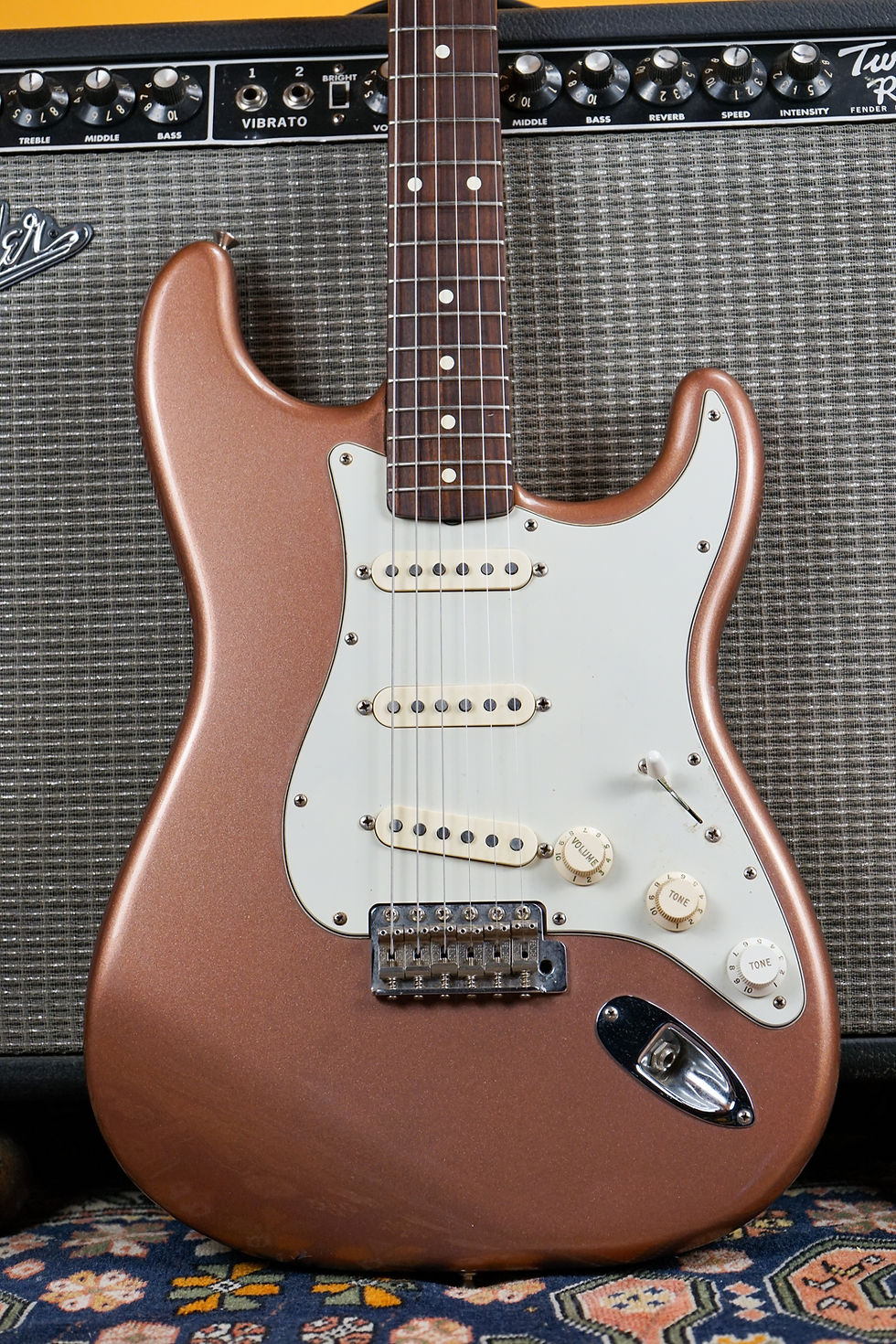 Thumbnail: 1999 Fender Classic 60s Stratocaster Burgundy Mist / Rosewood - Made in Mexico