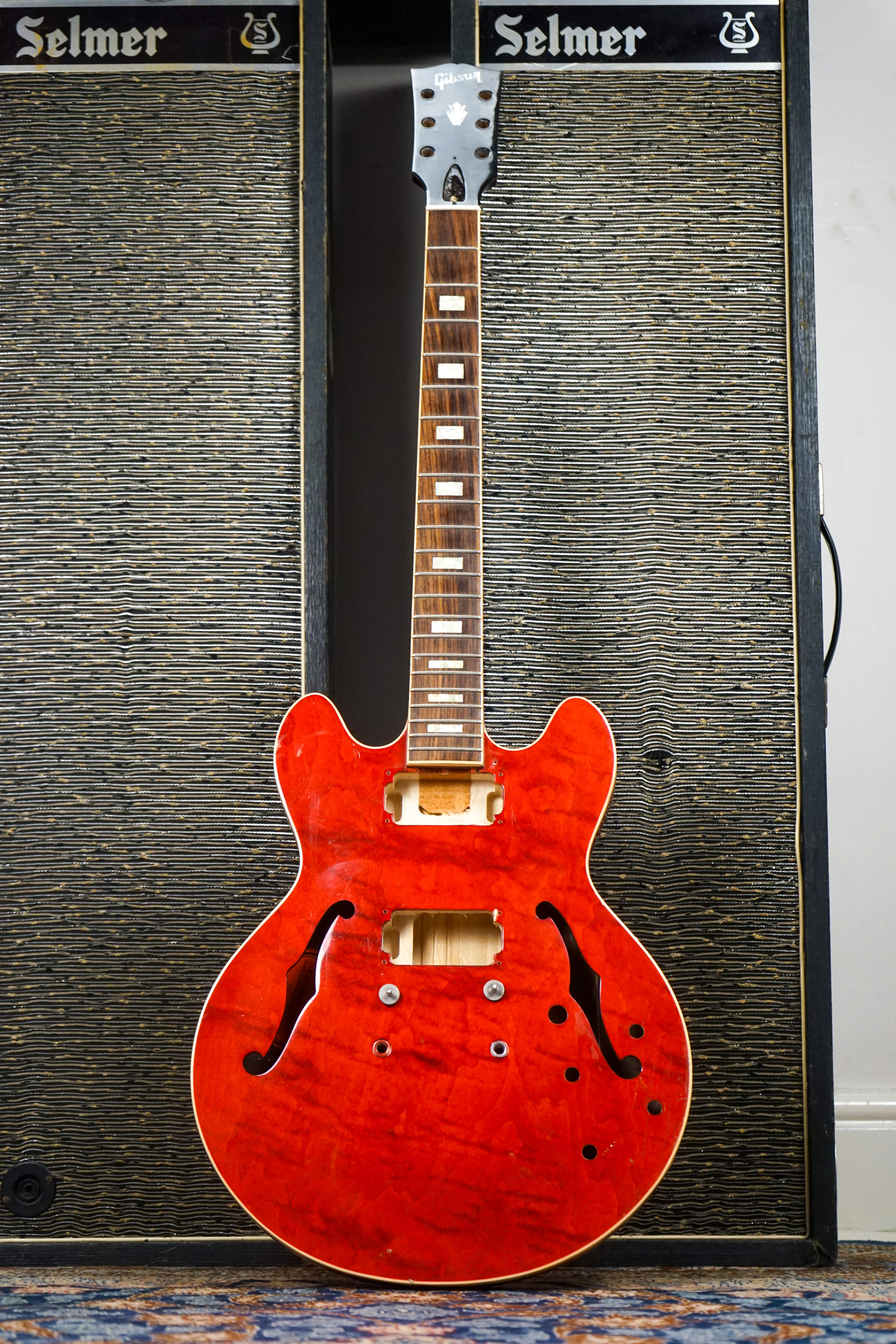 2018 Gibson ES-339 Electric Guitar Husk - Cherry Red - For Parts / Project