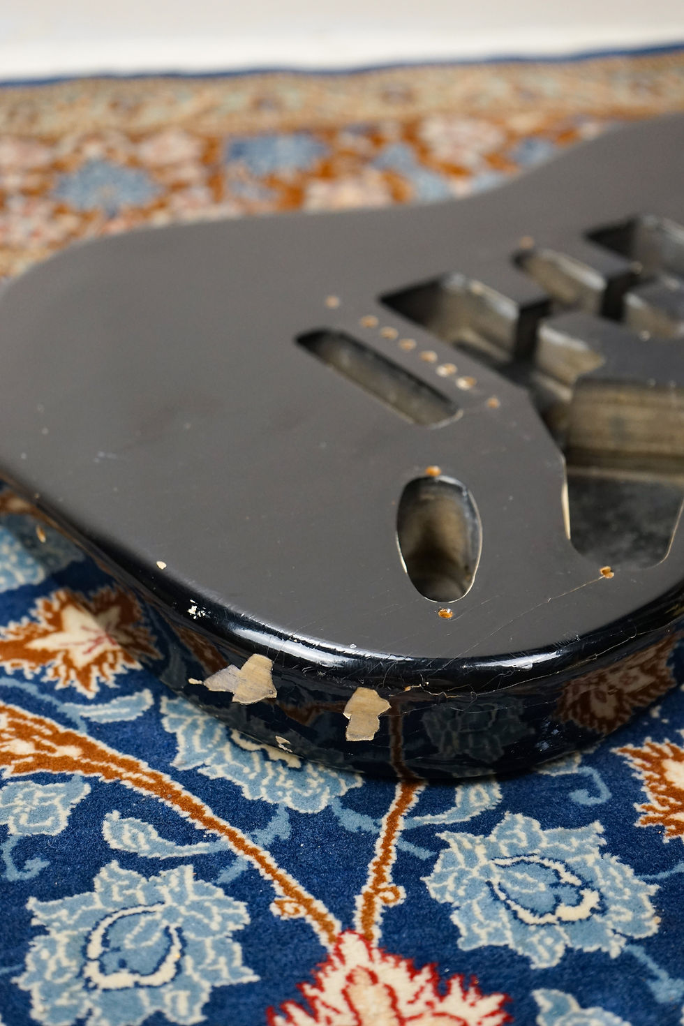 Thumbnail: 1993 Squier Japan Stratocaster Body and Neck - Black / Maple For Parts / Spares