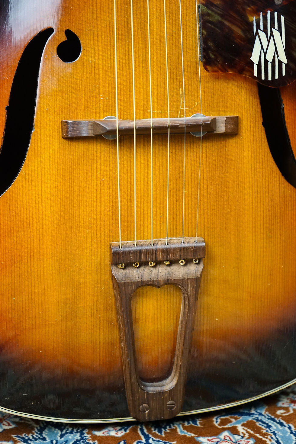 Thumbnail: 1945 Harmony USA-Made H1456 Monterey Archtop Jazz Guitar Sunburst - Solid Woods