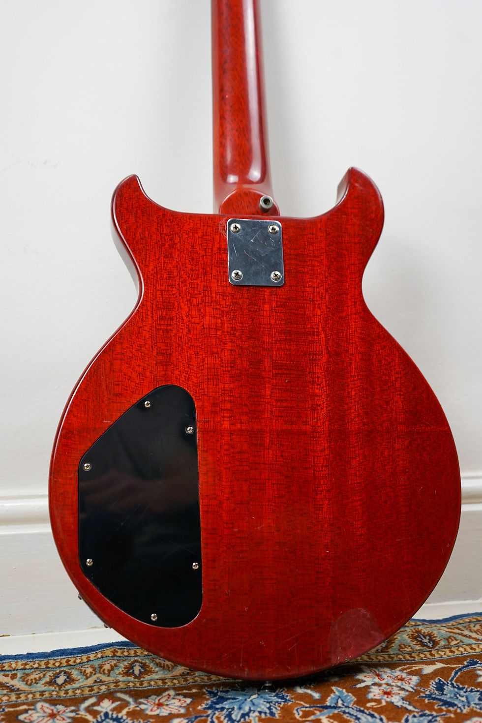 Thumbnail: 1970s Greco-Made Japan 'Custom' LP Junior - Cherry Red w/ Dual P90-Type Pickups