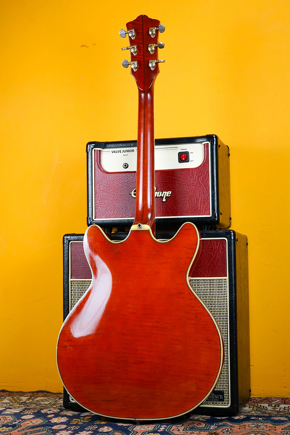 Thumbnail: 1965 Guild USA Starfire VI - Cherry Red Gold Hardware with Original Bigsby