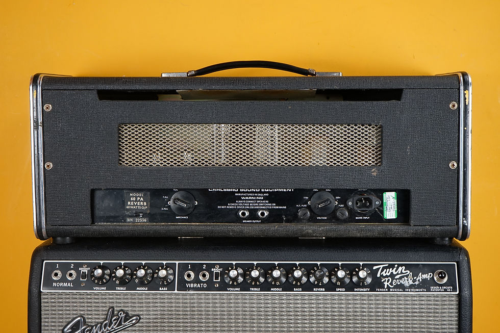 Thumbnail: 60s Carlsbro 60-PA Reverb Guitar Amplifier Head Made in England