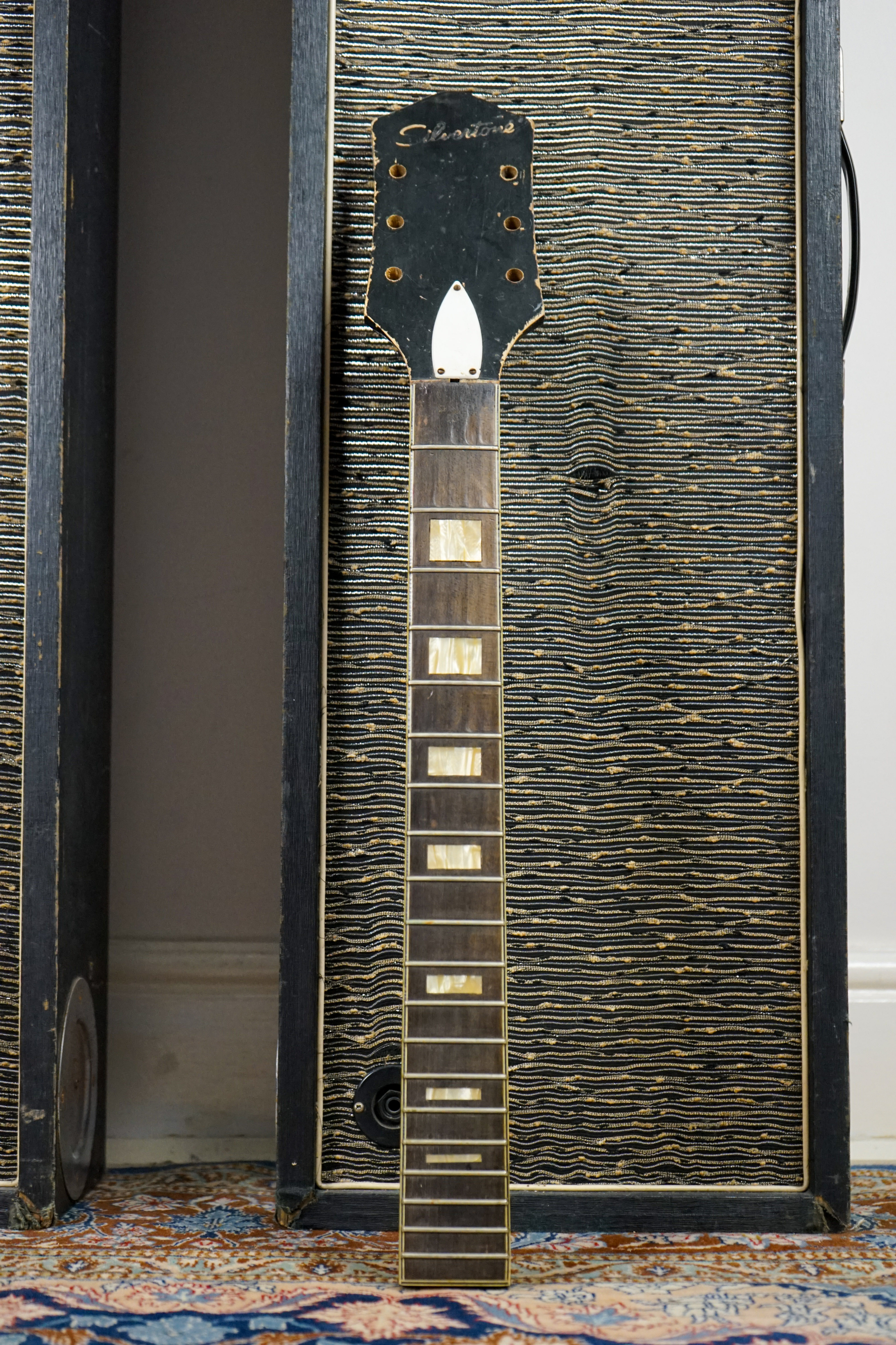 1960s Silvertone USA 1446/1423 Electric Guitar Neck w/ Truss Rod Cover