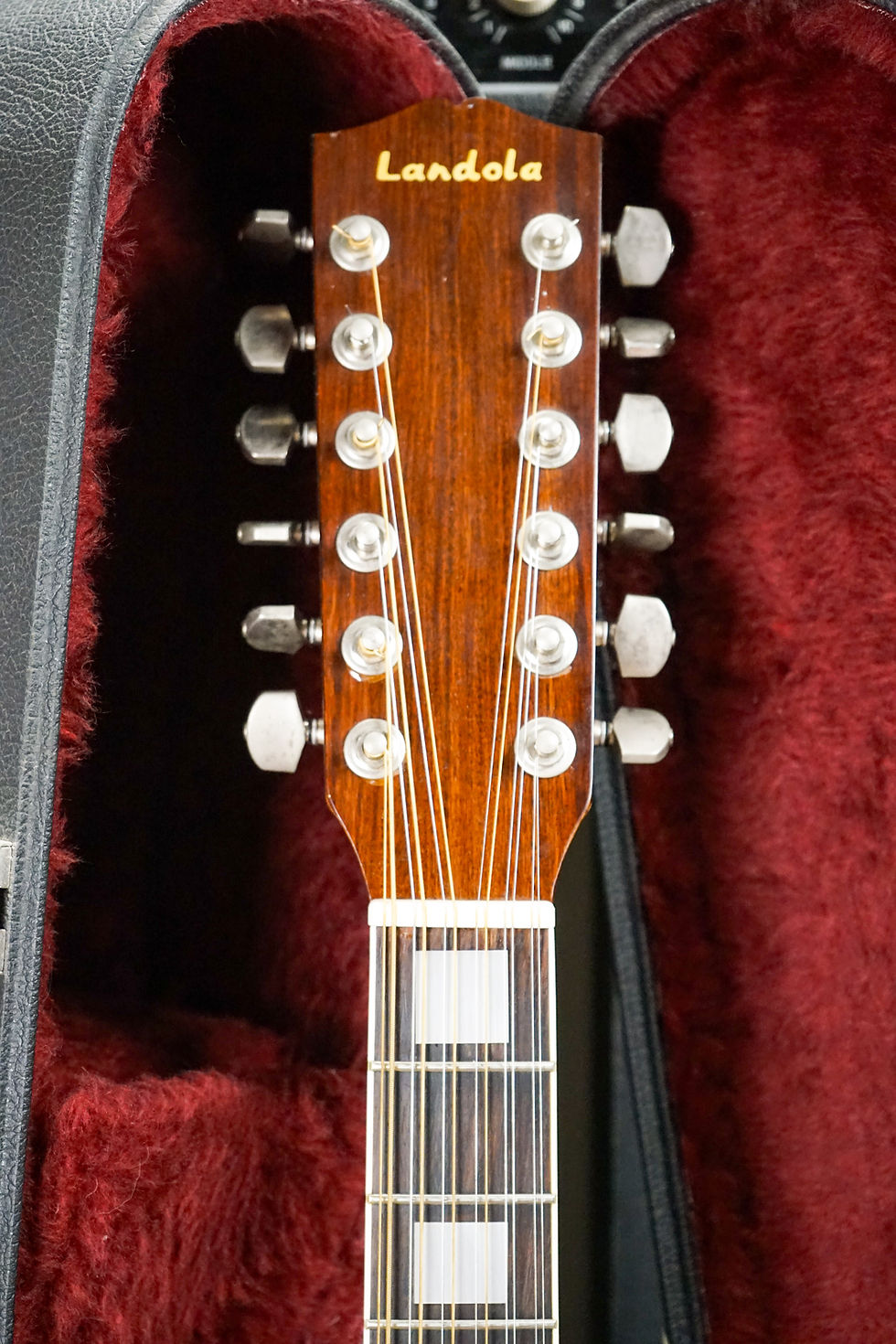 Thumbnail: 1985 Landola Sweden J-12LS 12 String Acoustic Guitar Natural w/ Original Case