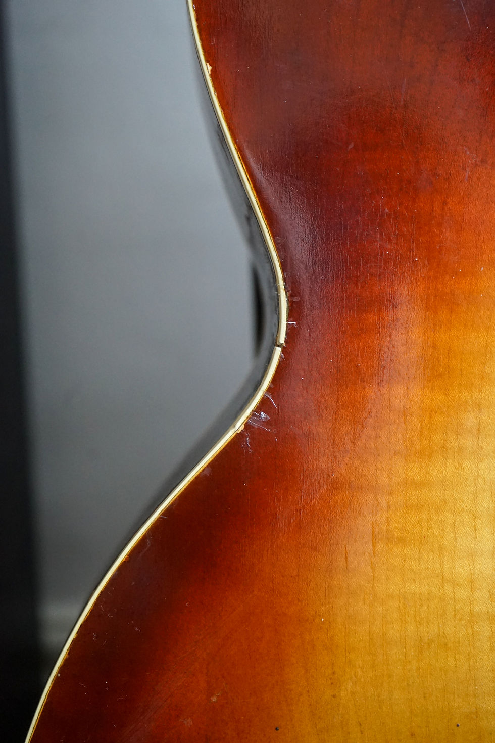 Thumbnail: 1960s Denley (Italy, Eko/Vox) Left Handed Double Cutaway Jazz Guitar (Project)