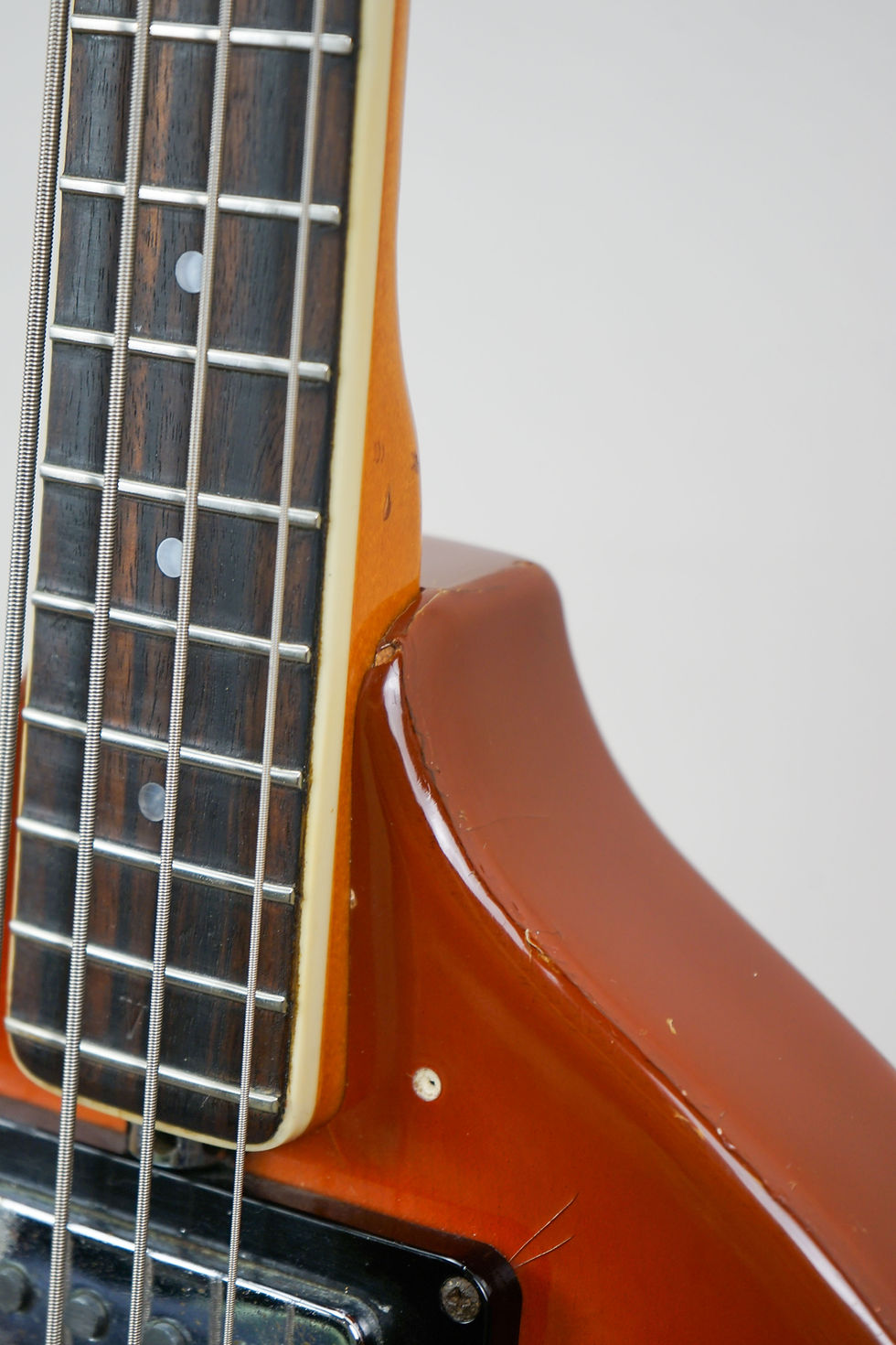 Thumbnail: 1967 Vox Italy Astro IV Hollow Vintage Violin Bass Guitar - Sunburst (Player's)