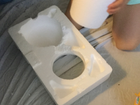 発泡スチロールのご飯