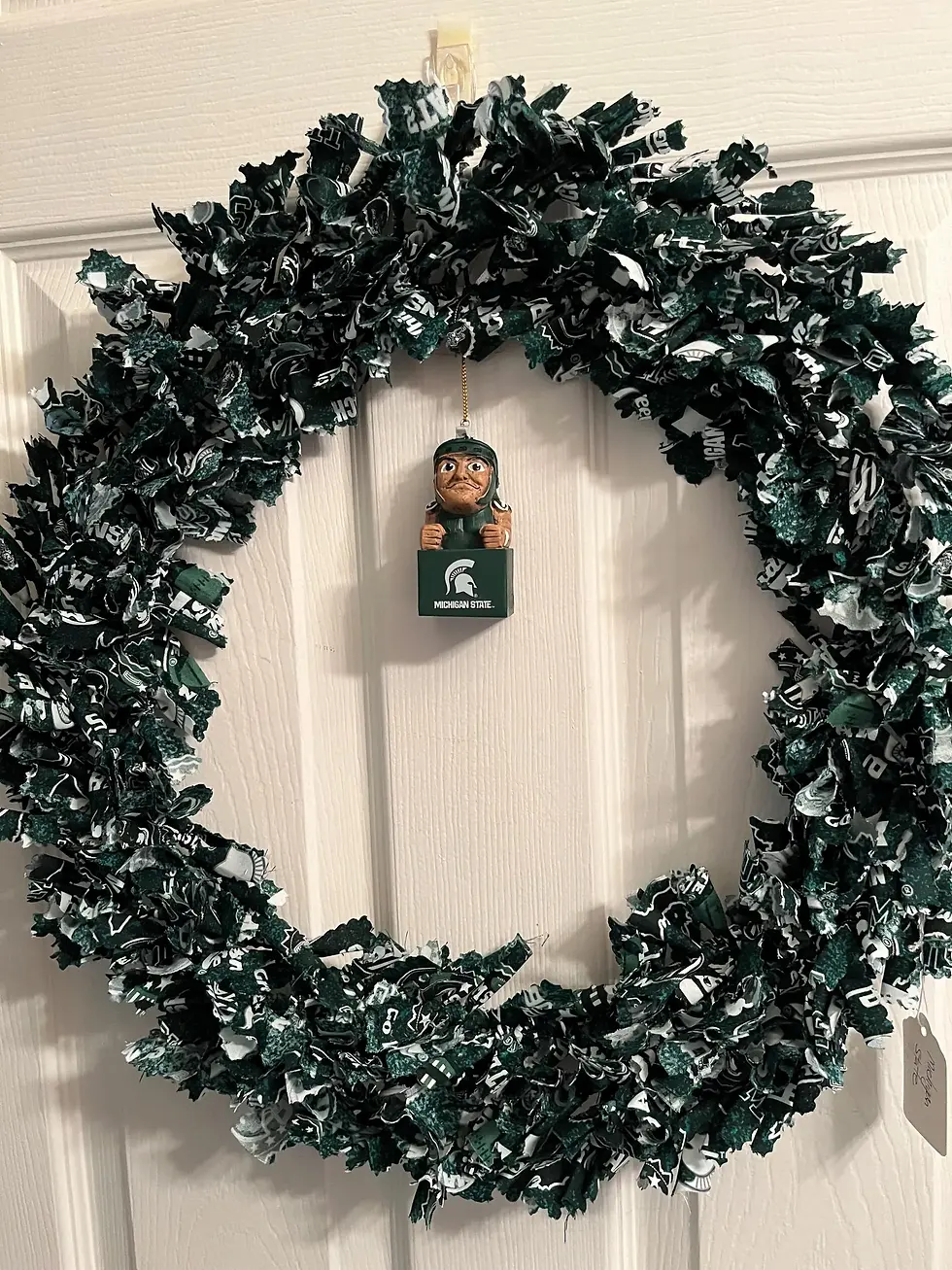 Michigan State 18" Rag Wreath