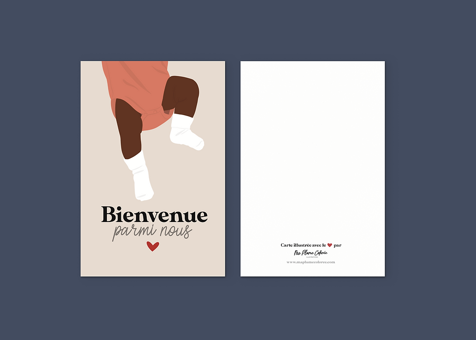 Miniaturbild: Carte de voeux de naissance - Bienvenue parmi nous