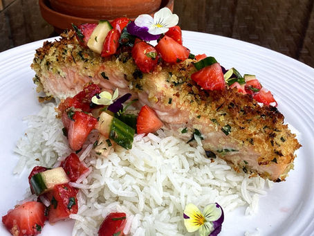 SNickelFritz Jalapeño Herb Crusted Salmon