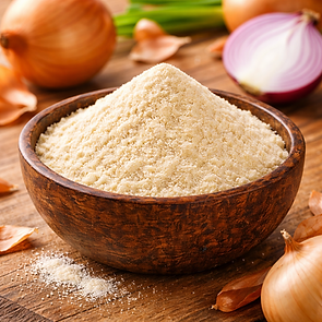 Onion powder made from premium onions, bulk vegetable powder supplier for global markets