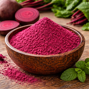 Beetroot powder from fresh beets, natural dehydrated vegetable powder supplier India