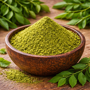 Curry leaves powder with aromatic flavor, dehydrated vegetable powder exporter India