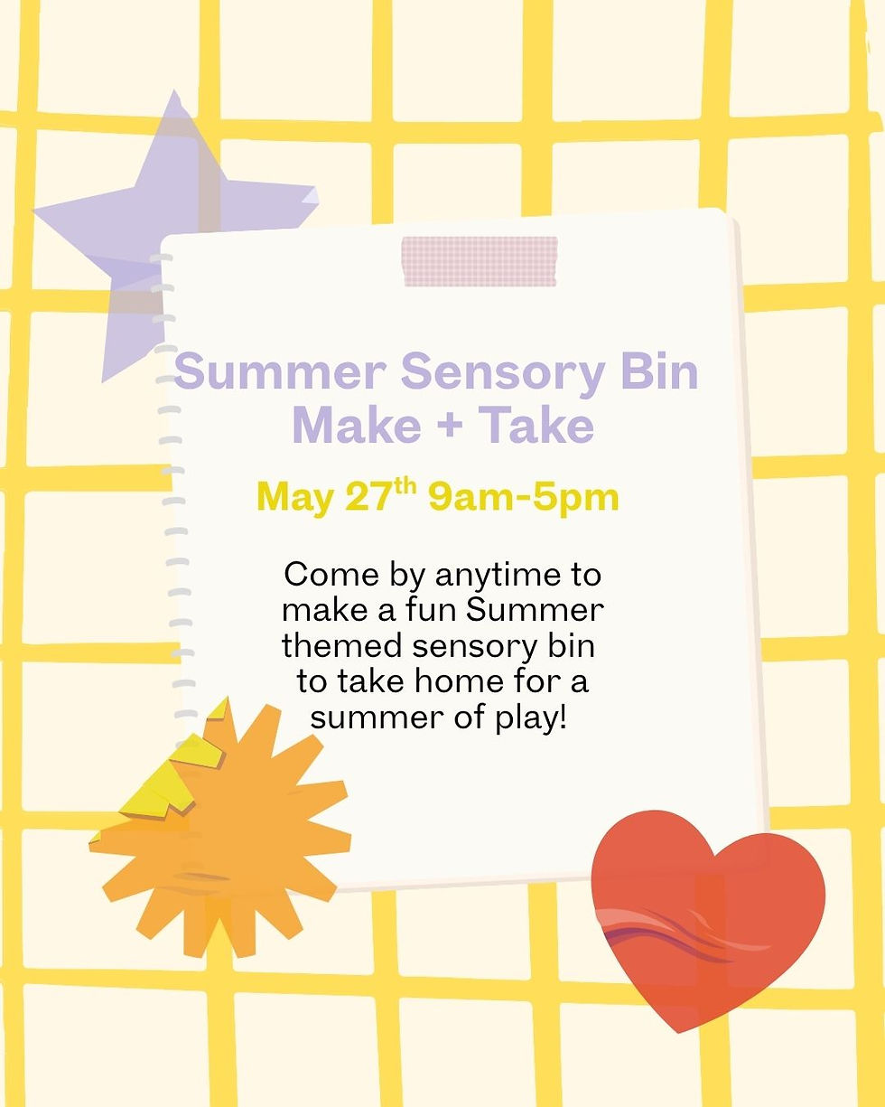Summer Sensory Bin Make + Take