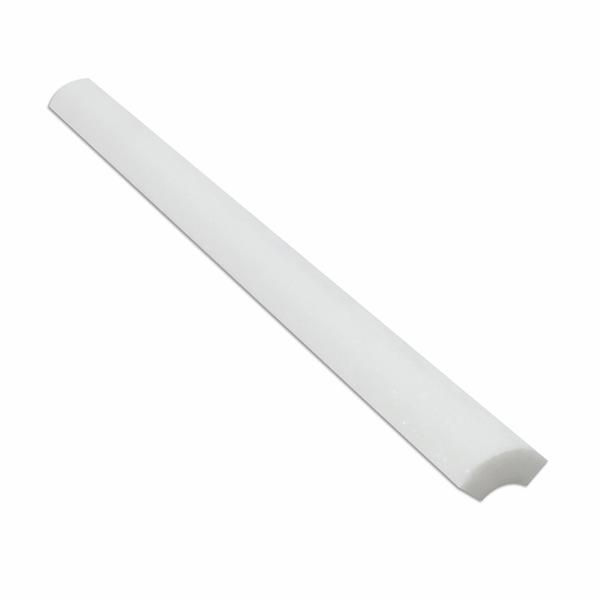 THASSOS WHITE MARBLE HONED QUARTER - ROUND TRIM MOLDING