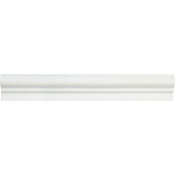 THASSOS WHITE MARBLE HONED OG-1 CHAIR RAIL MOLDING TRIM
