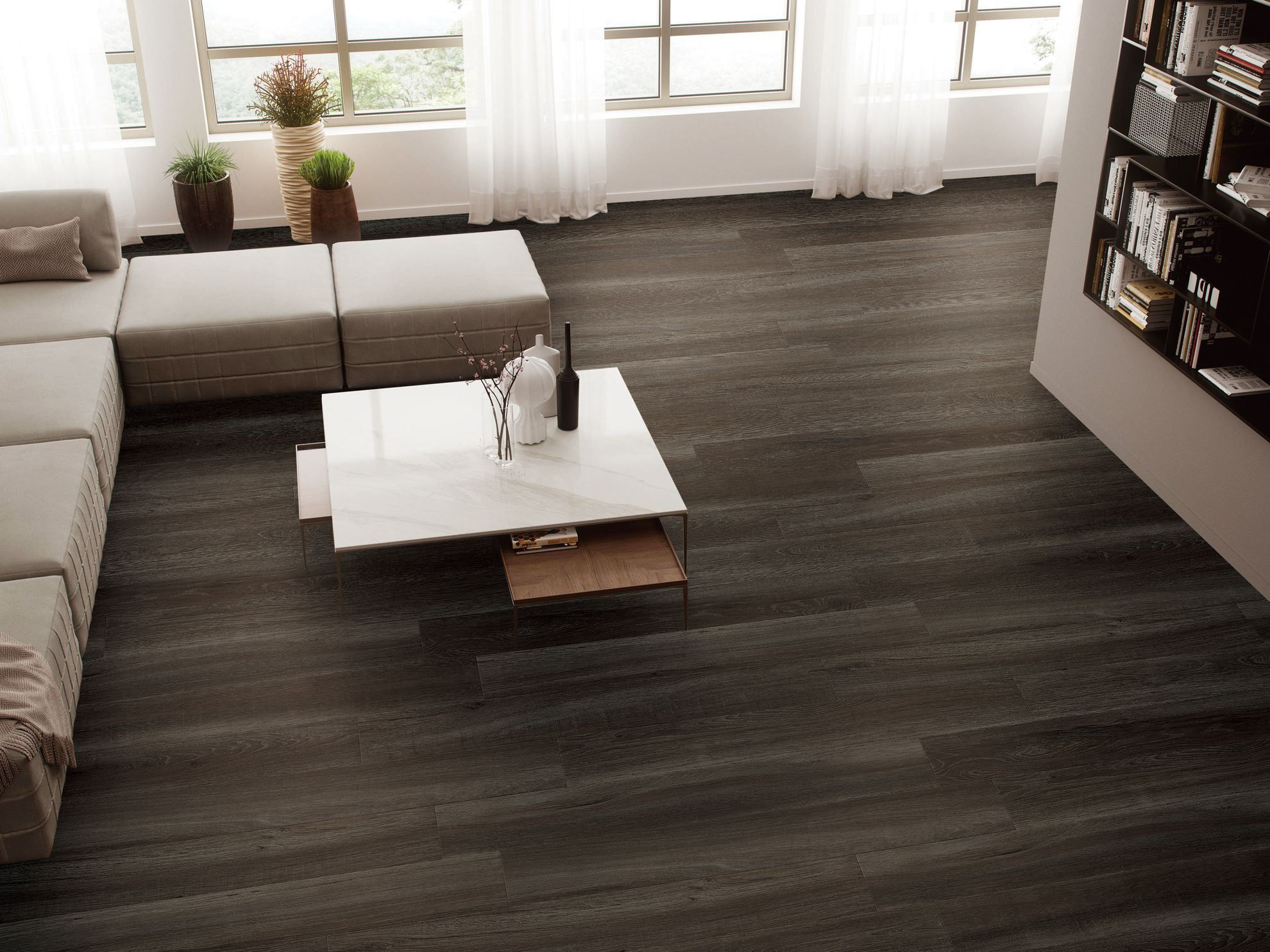 Hampton Mocha / Embossed In Register "Easy Luxury"