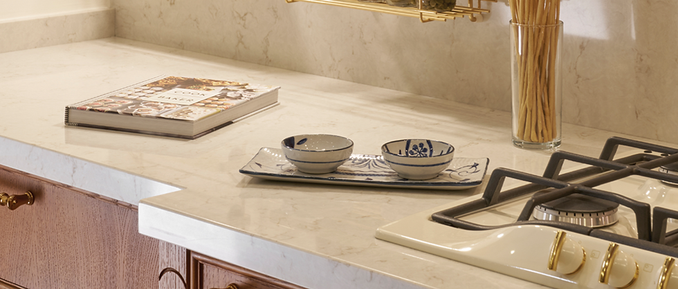 CASHMERE TAJ QUARTZ COUNTERTOP