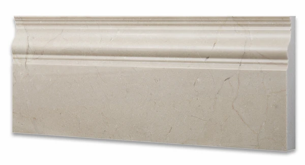 CREMA MARFIL MARBLE HONED BASEBOARD TRIM MOLDING